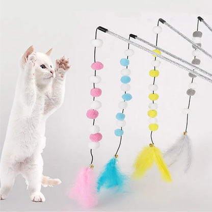 Pompom Cat Toys 1pcs Interactive Stick