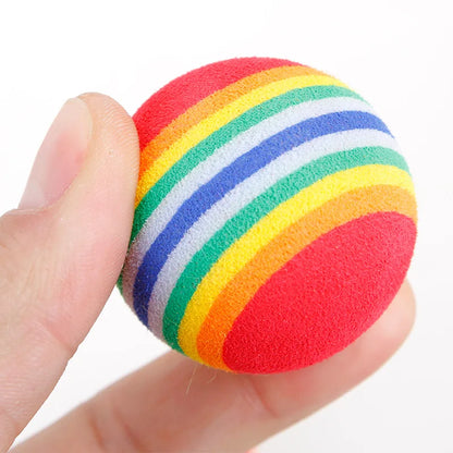 Rainbow Cat Toys Ball Interactive