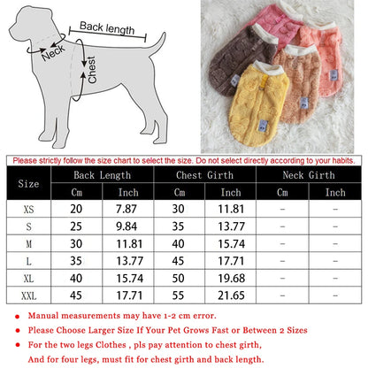 Soft Fleece Dog Clothes