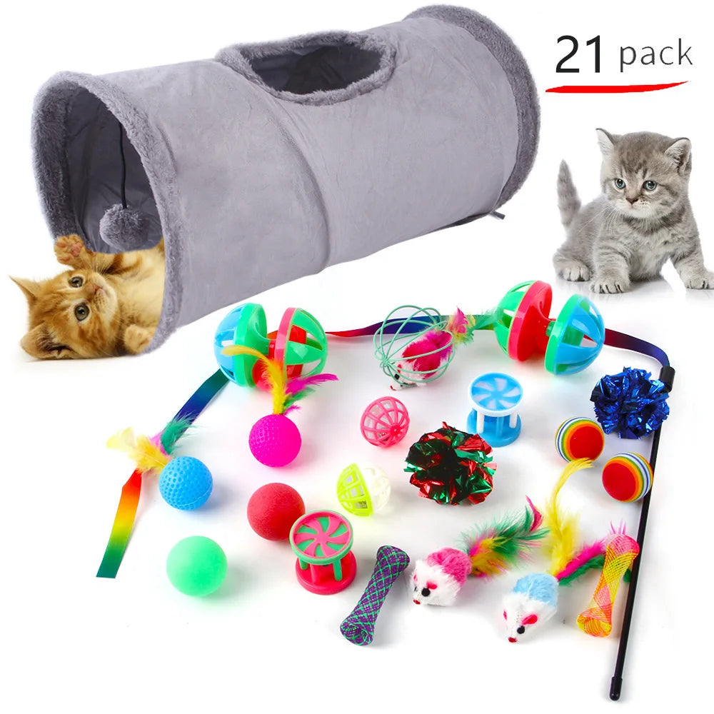 Cat Toys Mouse Shape Balls Foldable Cat Kitten Play