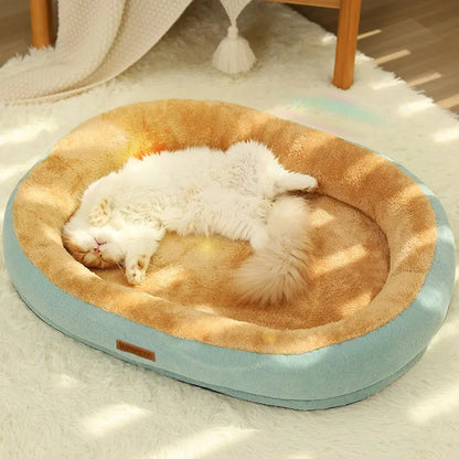 Cat Bed Dog Pet Bed Kennel Non-Slip Winter Warm