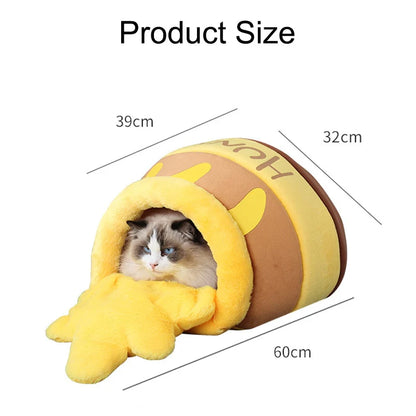 Cat Bed House Honey Jar