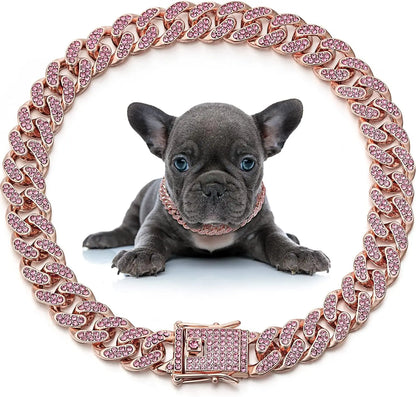 Paw Jewel Chain Collar